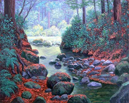 Oil painting.