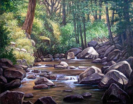 Oil painting.