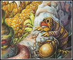Detail of Nature Walk watercolor.
