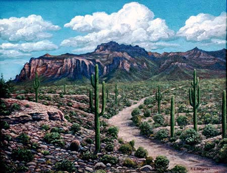 Oil painting.